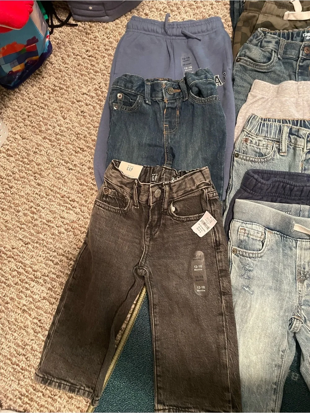 Lot of Kids Blue Denim and Chambray Bottoms - Multi-Brand, Long Pants and Shorts